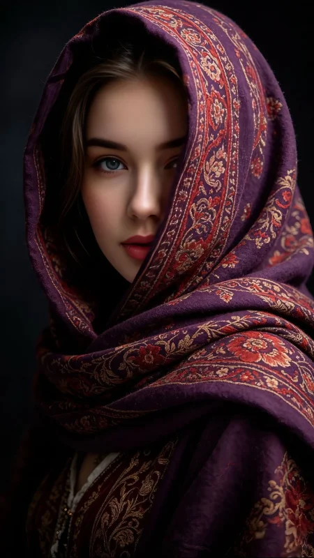 Women enhancing the sense of mystery.